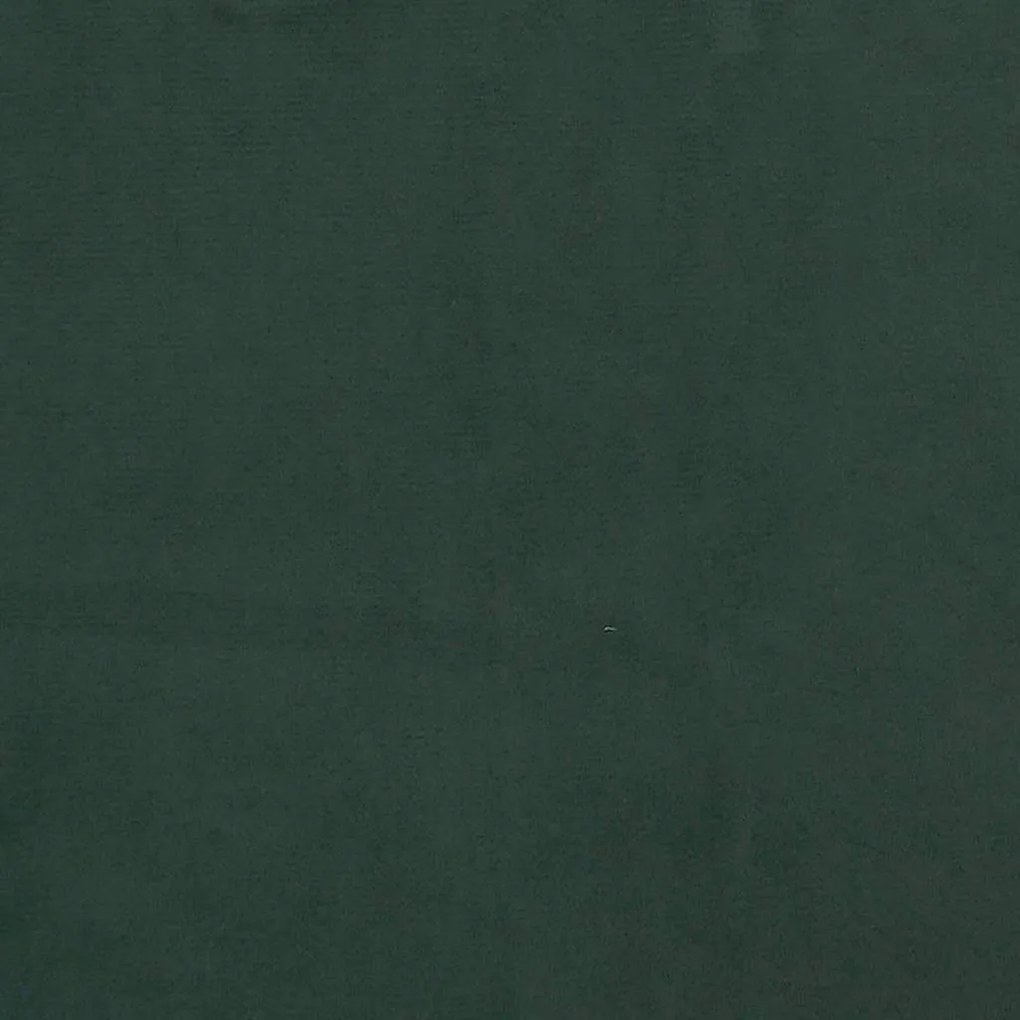 vidaXL Στρώμα με Pocket Springs Σκούρο Πράσινο 100x220x20 εκ Βελούδινο