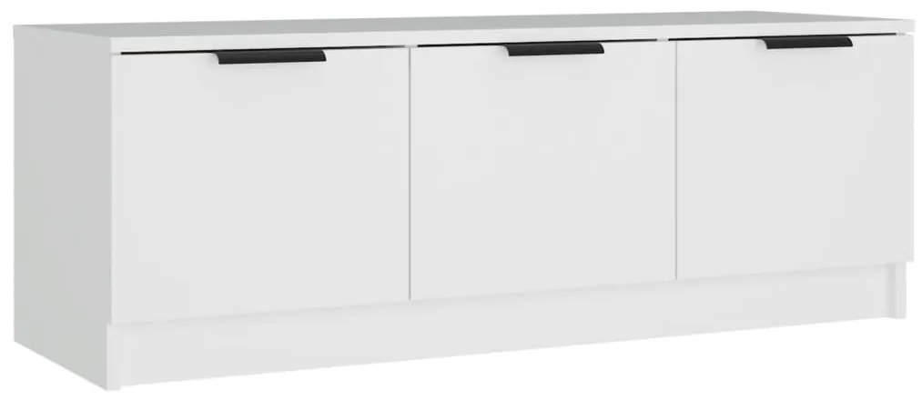 vidaXL Έπιπλο Τηλεόρασης Λευκό 102x35x36,5 εκ. Επεξεργασμένο Ξύλο