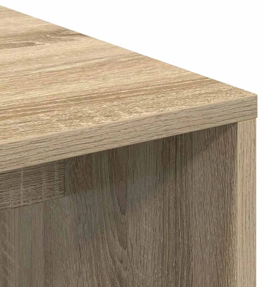 vidaXL Γραφείο Sonoma Δρυς 102 x 50 x 124 εκ. Επεξεργασμένο ξύλο
