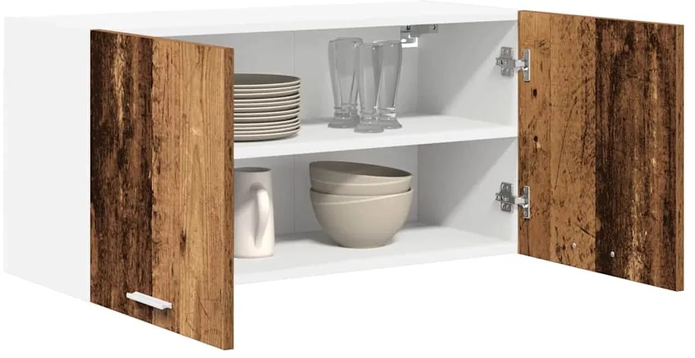 vidaXL Κρεμαστό ντουλάπι Παλιό ξύλο 80 x 31 x 40 εκ Επεξεργασμένο ξύλο