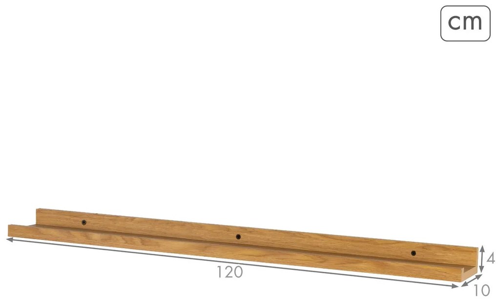 Ράφια Max Home Ξύλο MDF 120 X 4 X 10 CM (4 Μονάδες)