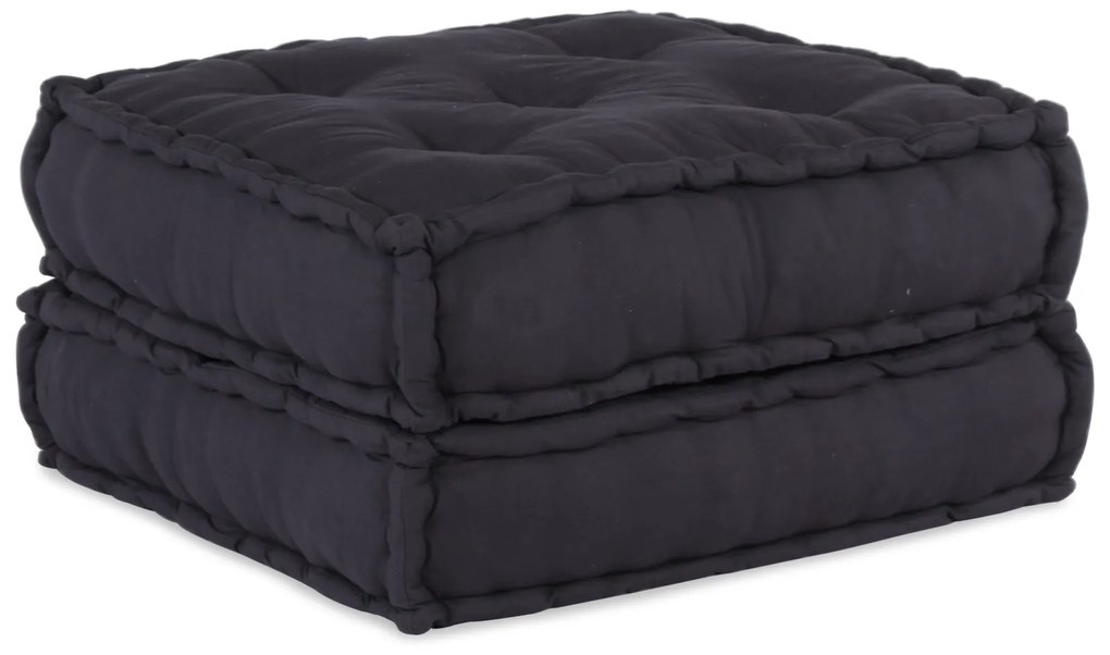 vidaXL Modular Pouffes 2 Τεμάχια Ανθρακί Υφάσματα