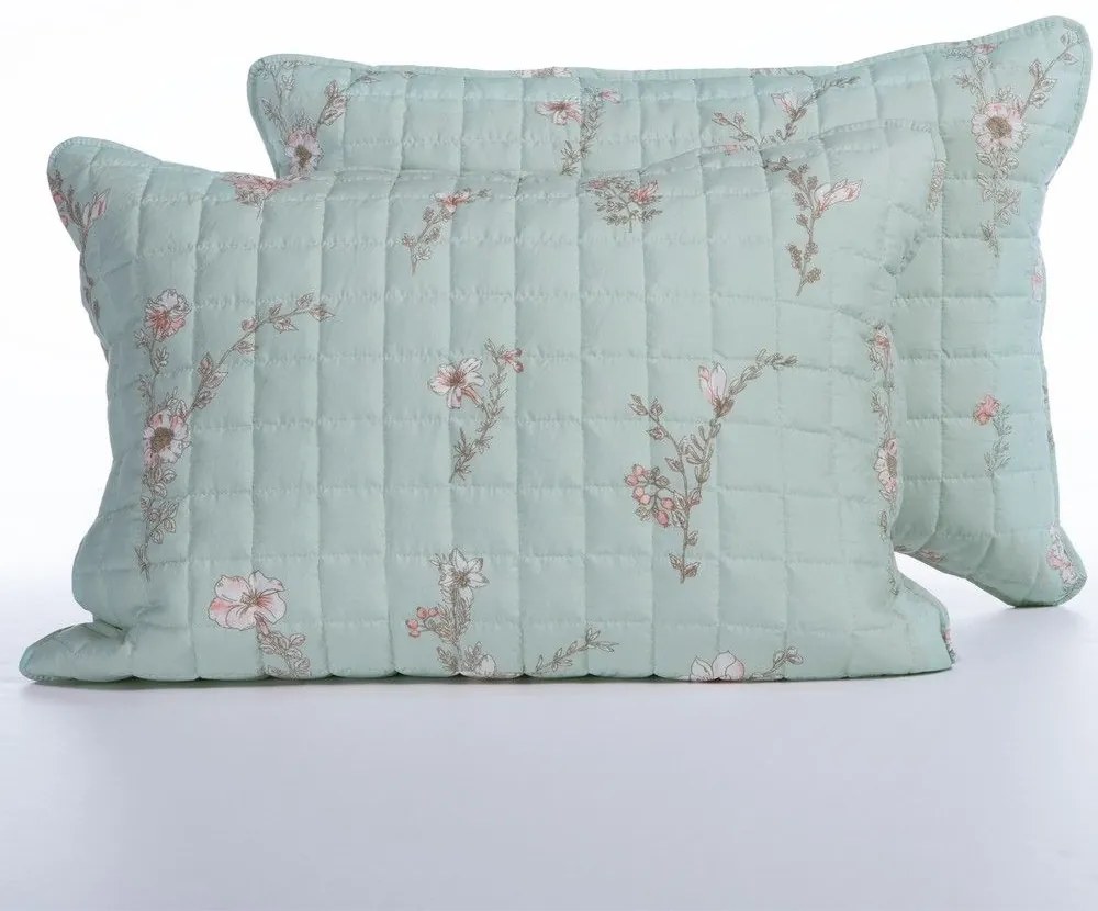 Μαξιλαροθήκες Irida (Σετ 2τμχ) Mint Nef-Nef Homeware 52 X 72 Microfiber-Polyester