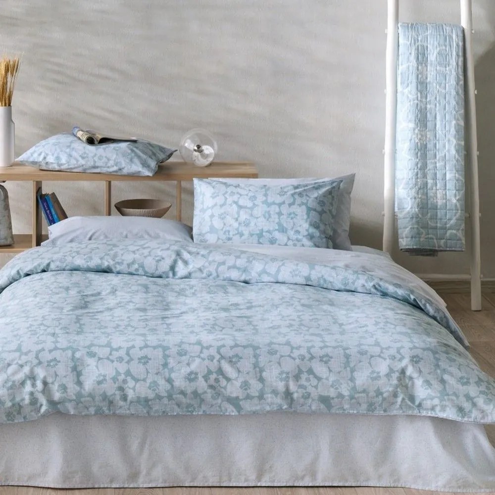 Σεντόνια Gerani 33 (Σετ 4τμχ) Veraman-Ciel Kentia Υπέρδιπλo 240x270cm 100% Βαμβάκι