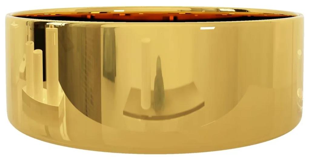 Νιπτήρας Χρυσός 40 x 15 εκ. Κεραμικός - Χρυσό
