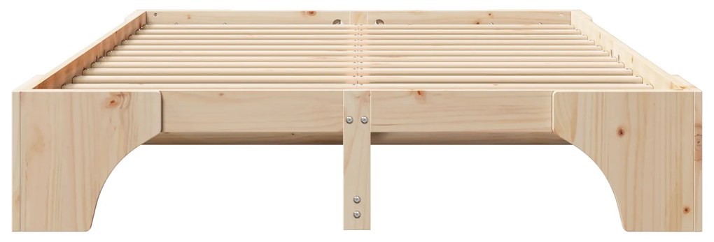 vidaXL Κρεβάτι Φυσικό Μασίφ ξύλο πεύκου 160 x 200 εκ. Modular Κρεβάτι