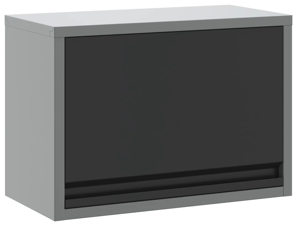 vidaXL Ντουλάπα Εργαλείων Μαύρο και γκρι 50 x 25 x 35 εκ.