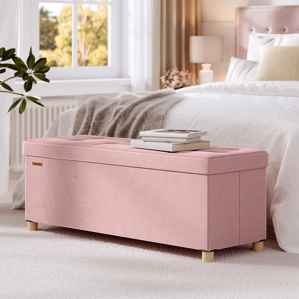 Ταμπουρέ Με Αποθηκευτικό Χώρο (110x38x40) Songmics LSF0518R02