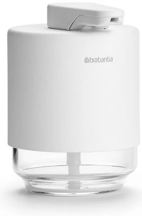 Διανομέας υγρού σαπουνιού Brabantia MindSet 1005673, 200 ml, ευρύ άνοιγμα, λευκό