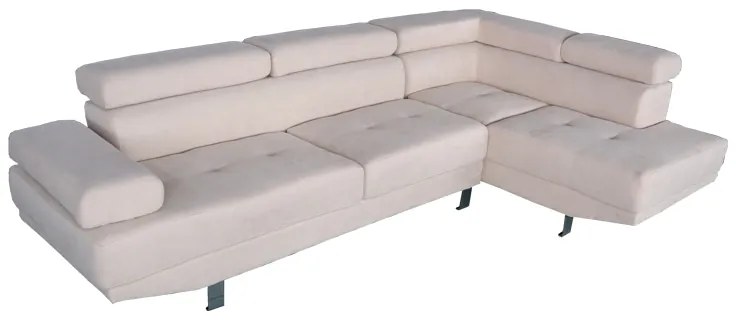 Intrahome Γωνιακός καναπές Delfie Intrahome αριστερή γωνία ύφασμα σε μπεζ απόχρωση 260x163x72εκ | SKU: INTRAPA-146111212