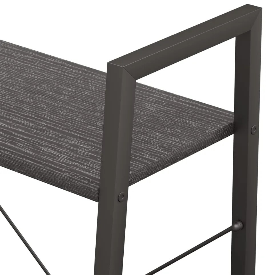 vidaXL Ραφιέρα Όρθια 3 Επιπέδων Μαύρη 56 x 35 x 108 εκ.