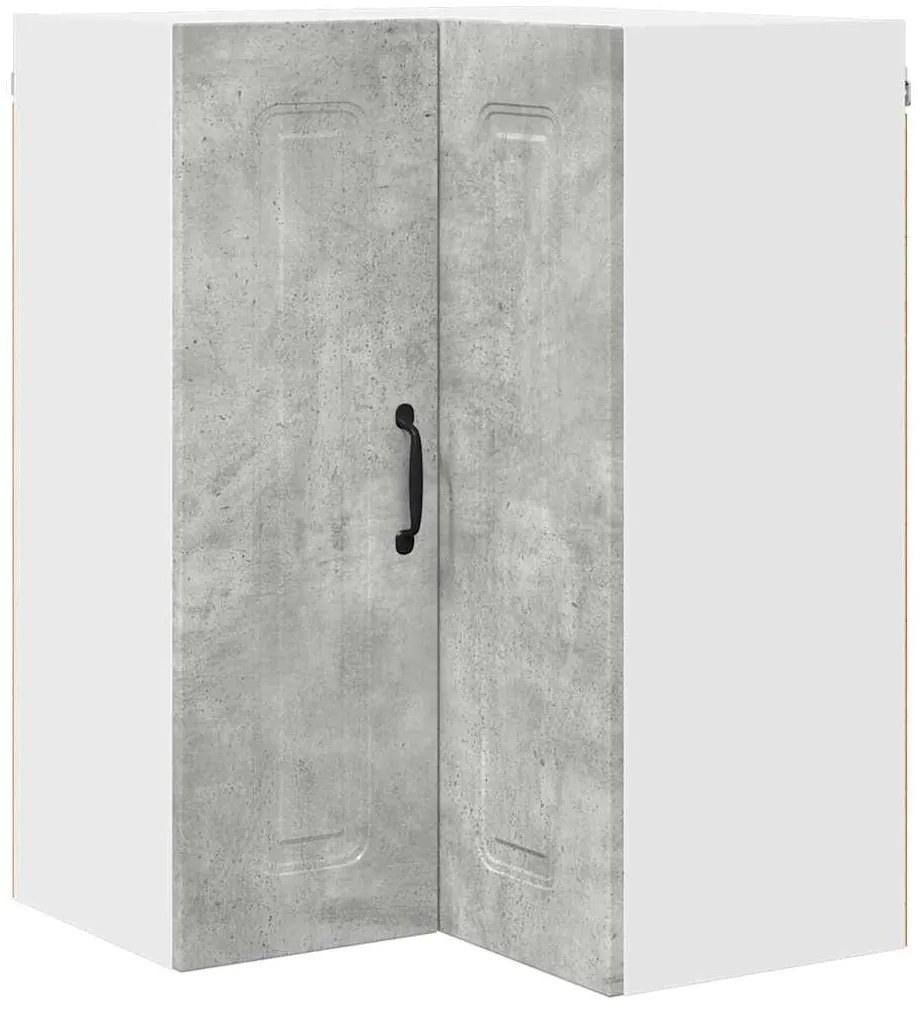 vidaXL Κρεμαστό ντουλάπι κουζίνας Σκυρόδεμα Γκρι 57 x 57 x 80 εκ.