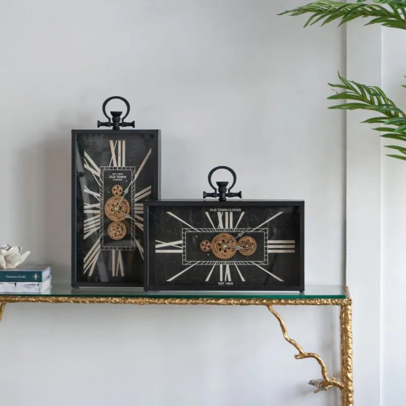 Artekko Gears Ρολόι Επιτραπέζιο με Εμφανή Μηχανισμό (25x8x53)cm