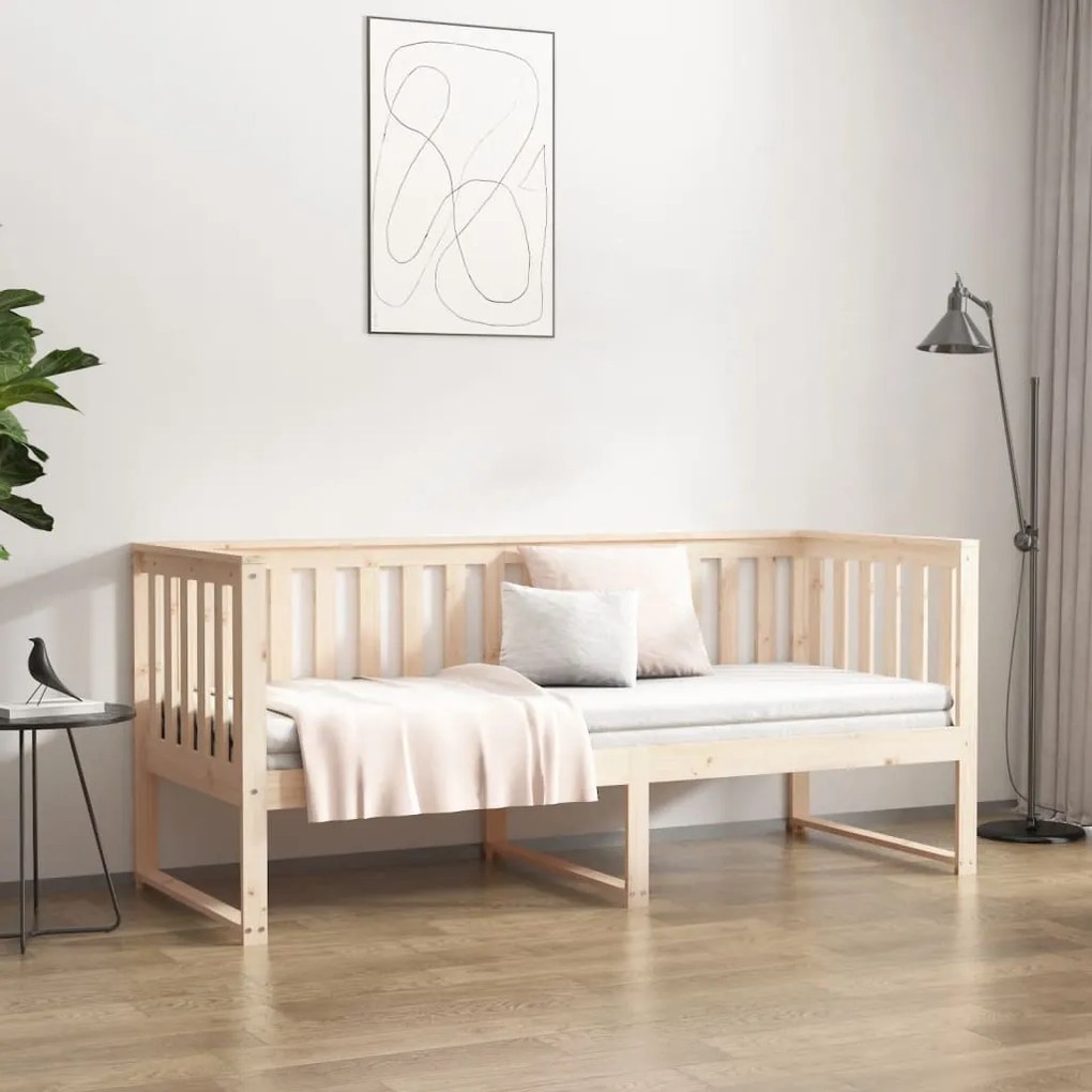 vidaXL Καναπές Κρεβάτι 75x190 εκ. από Μασίφ Ξύλο Πεύκου
