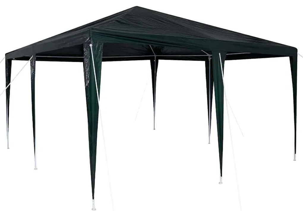 vidaXL Σκηνή Πάρτυ Πράσινο, Άσπρο 400 x 400 x 266 εκ