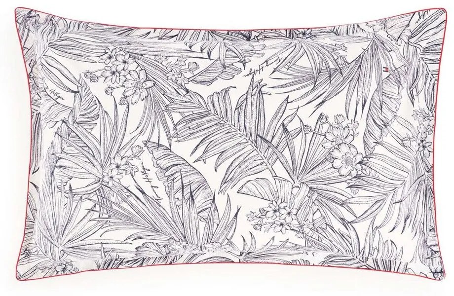 Μαξιλαροθήκη Tropical 684924 White Tommy Hilfiger 50X80 100% Cotton Percale