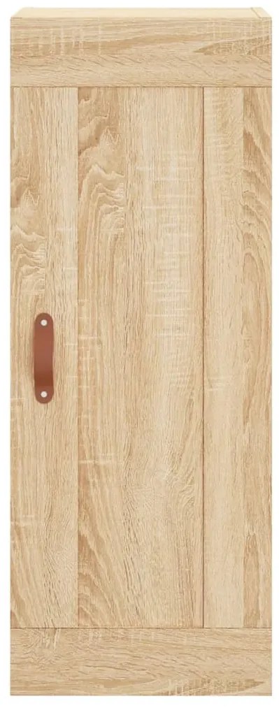 vidaXL Μπουφές Sonoma δρυς 34,5 x 34 x 180 εκ. από Επεξεργασμένο Ξύλο