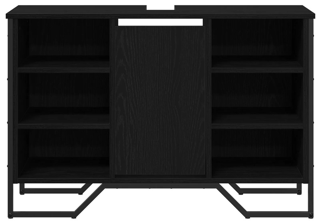 vidaXL ντουλάπα σιντριβανιού Μαύρη Δρυς 91x35x60 εκ Επεξεργασμένο Ξύλο