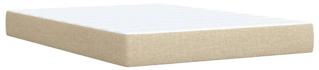 ΚΡΕΒΑΤΙ BOXSPRING ΜΕ ΣΤΡΩΜΑ ΚΡΕΜ 140X200 ΕΚ. ΥΦΑΣΜΑΤΙΝΟ 3285909