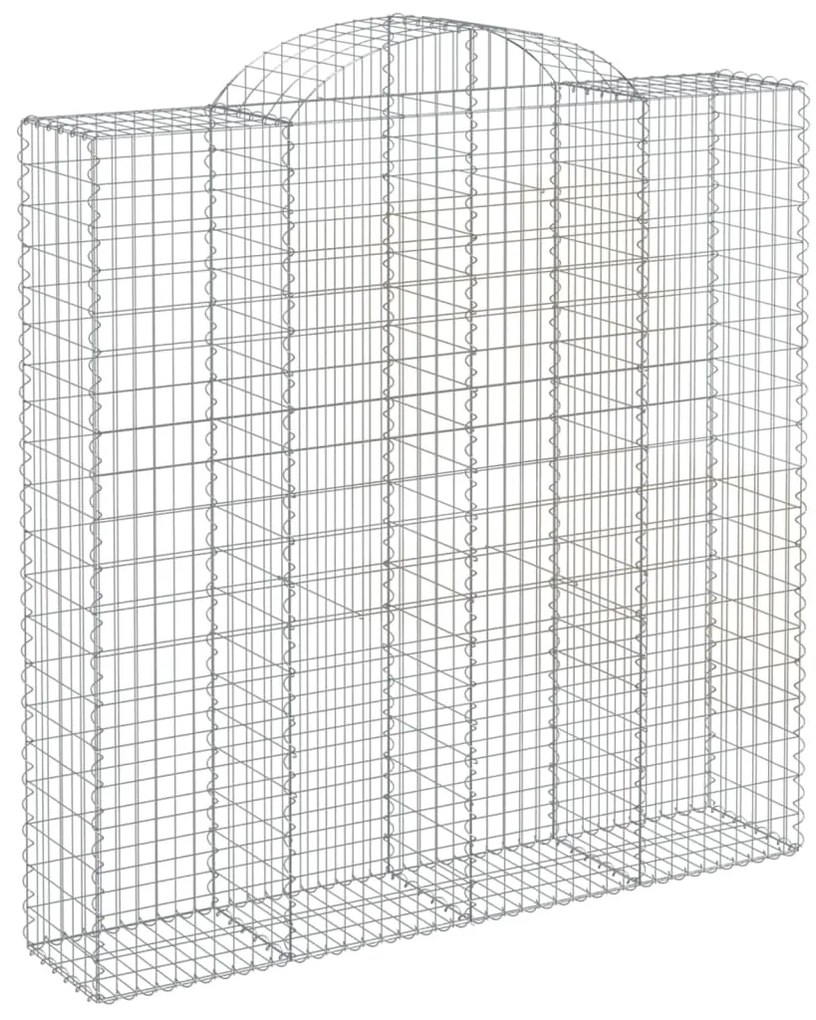 vidaXL Συρματοκιβώτια Τοξωτά 9 τεμ. 200x50x200/220 εκ. Γαλβαν. Ατσάλι