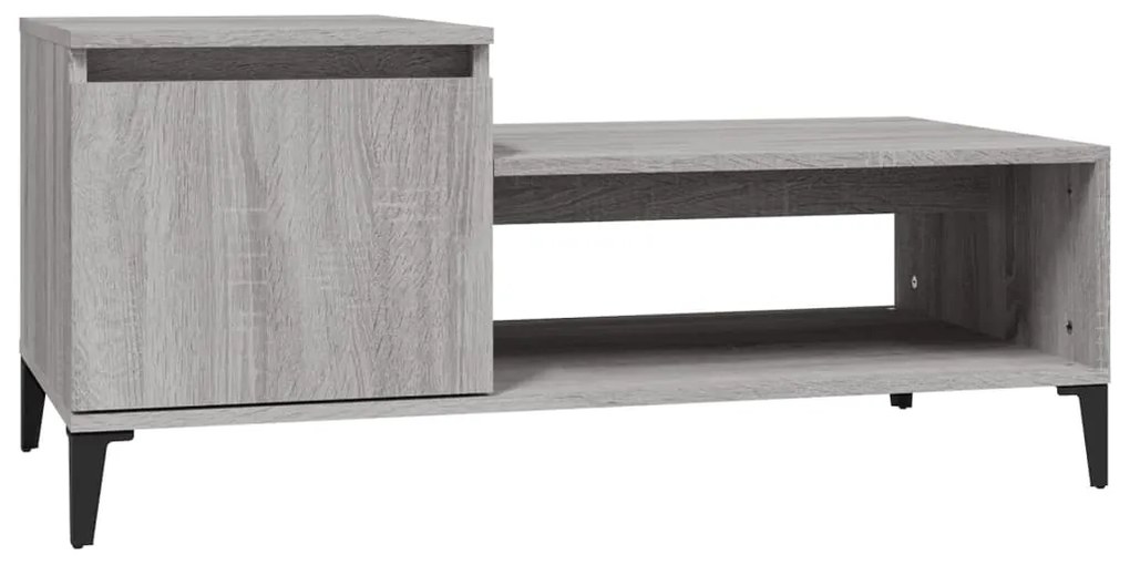 vidaXL Τραπεζάκι Σαλονιού Γκρι Sonoma 100x50x45 εκ. Επεξεργασμένο Ξύλο