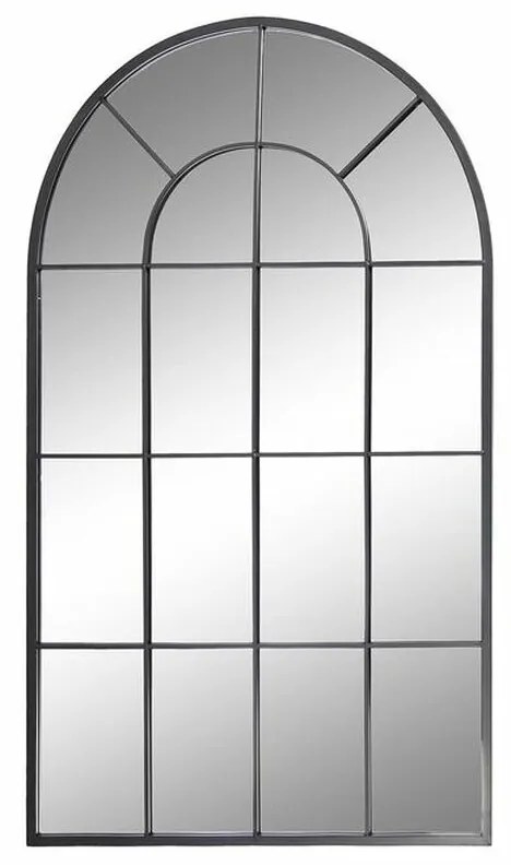Τοίχο καθρέφτη DKD Home Decor Μαύρο Κρυστάλλινο Σίδερο Καθρέφτης Παράθυρο 70 x 2,5 x 120 cm 70 x 1,8 x 120 cm