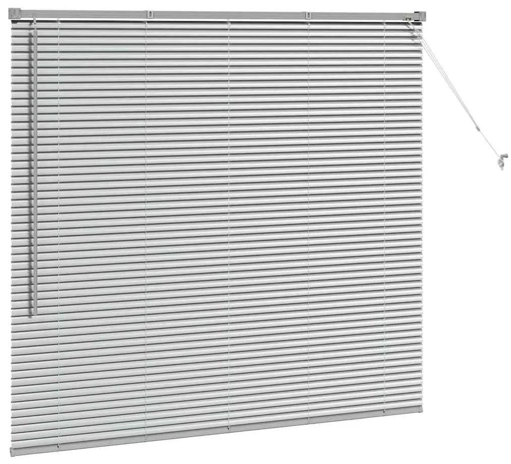 vidaXL Ρολό Παραθύρου με κουρτίνες Ασημί Αλουμίνιο