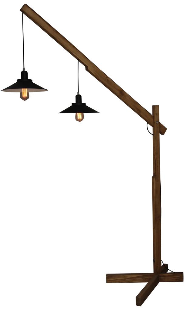 Φωτιστικό Δαπέδου HL-306FL MICHIO FLOOR LAMP - Ξύλο - 77-3140
