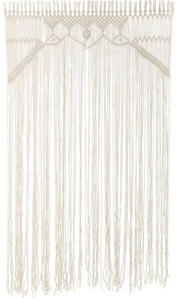 Κουρτίνα Μακραμέ 90182 110x180cm White 110Χ180 Ύφασμα