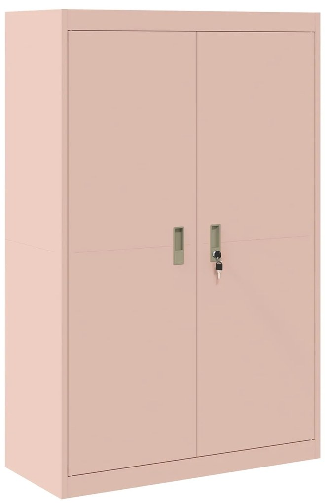 vidaXL Ντουλάπι αποθήκευσης με αποθήκευση 2 pcs Ροζ 90 x 40 x 140 cm