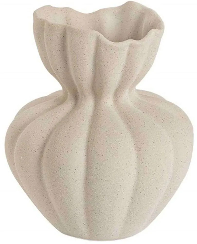 Βάζο Κεραμικό Capri AH-AX73171 Φ17x19,5cm Ecru Andrea House Ceramic