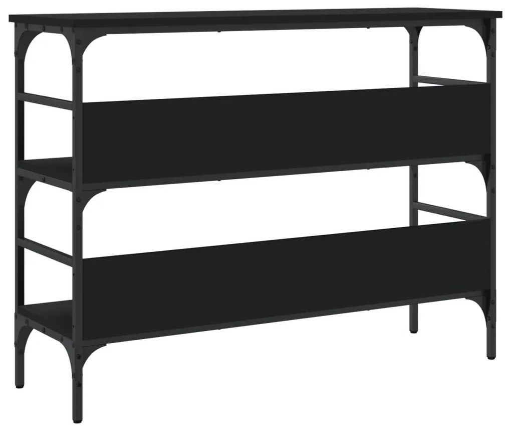 vidaXL Τραπέζι Κονσόλα Μαύρο 100x32x75 εκ. Επεξεργασμένο Ξύλο