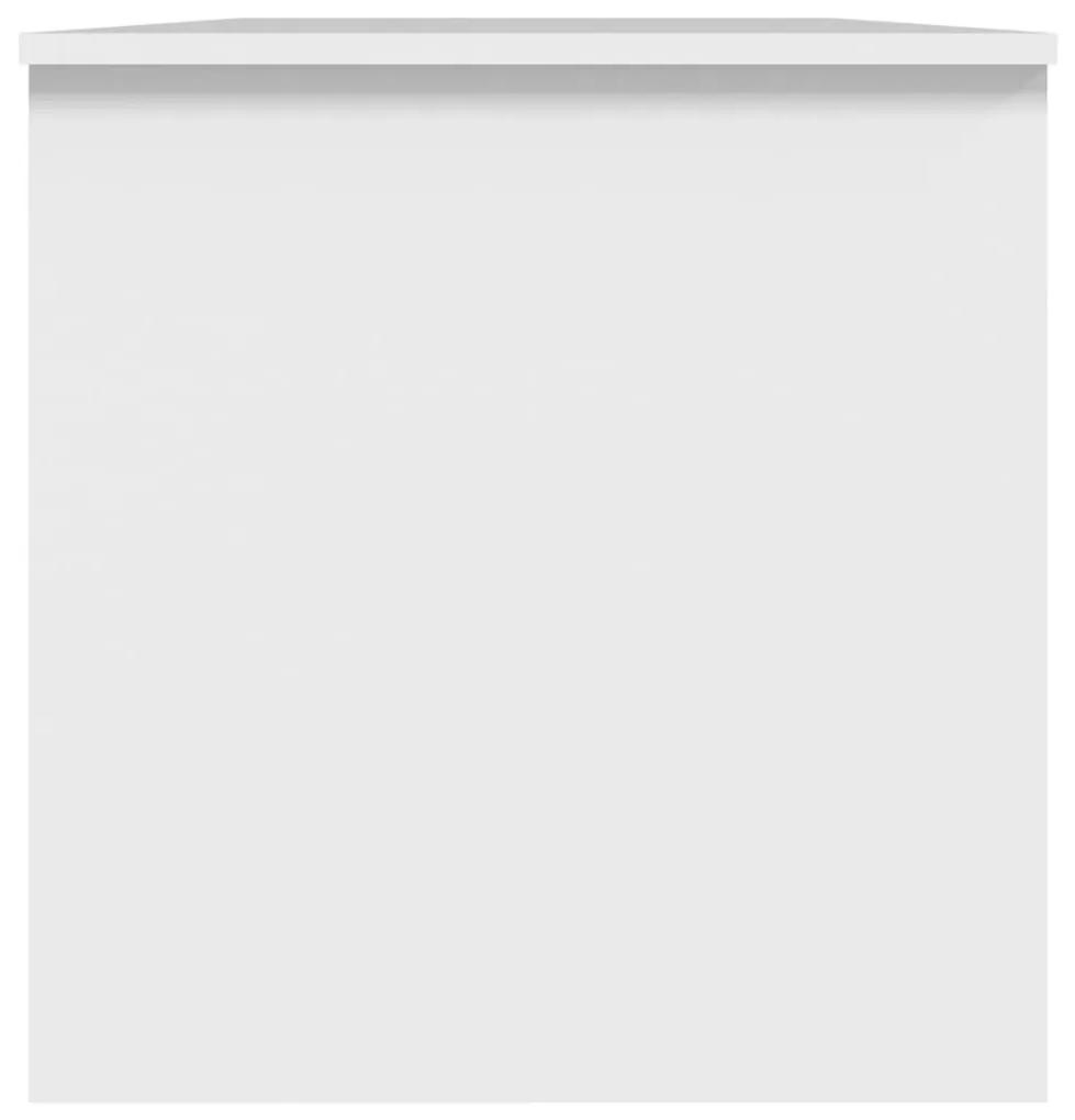 Τραπεζάκι Σαλονιού Λευκό 102 x 50 x 52,5 εκ. Επεξεργασμένο Ξύλο - Λευκό