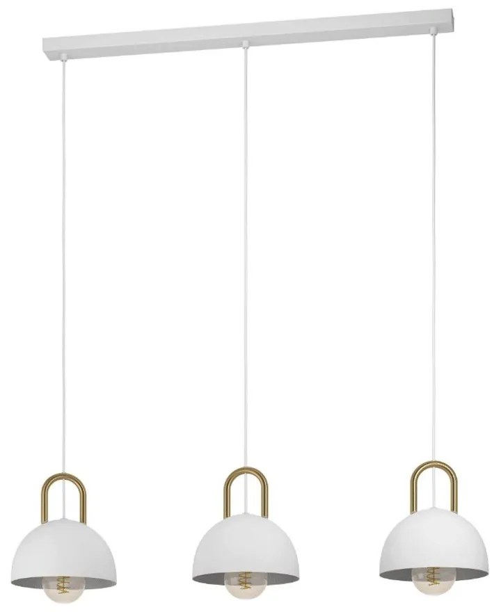 Φωτιστικό Οροφής- Ράγα Calmanera 99696 90x20x110cm 3xE27 White-Gold Eglo