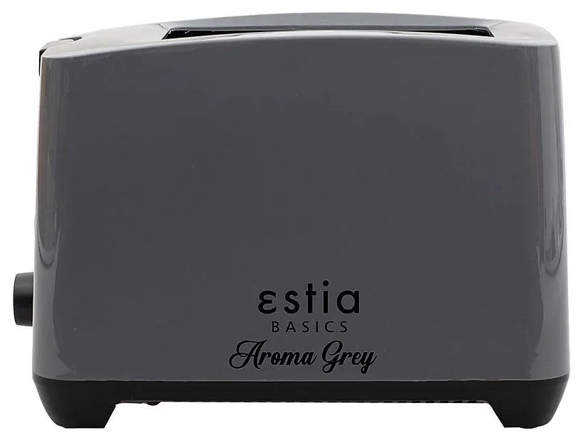 Φρυγανιέρα Aroma Grey 2 Θέσεων Με 7 Επίπεδα Ψησίματος 750W Γκρι Estia 06-12243