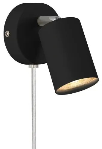 Απλίκα Φωτιστικό Τοίχου GU10 LED 7W IP20 Explore Nordlux-2113251003-Μαύρο 2113251003