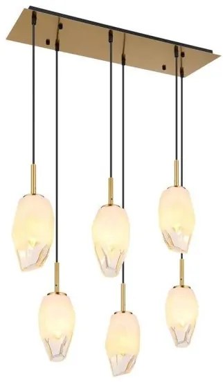 Κρεμαστό Φωτιστικό Οροφής 6xE14 Διάφανο Barcley 15787-6H Globo Lighting-15787-6H-Διάφανο 15787-6H