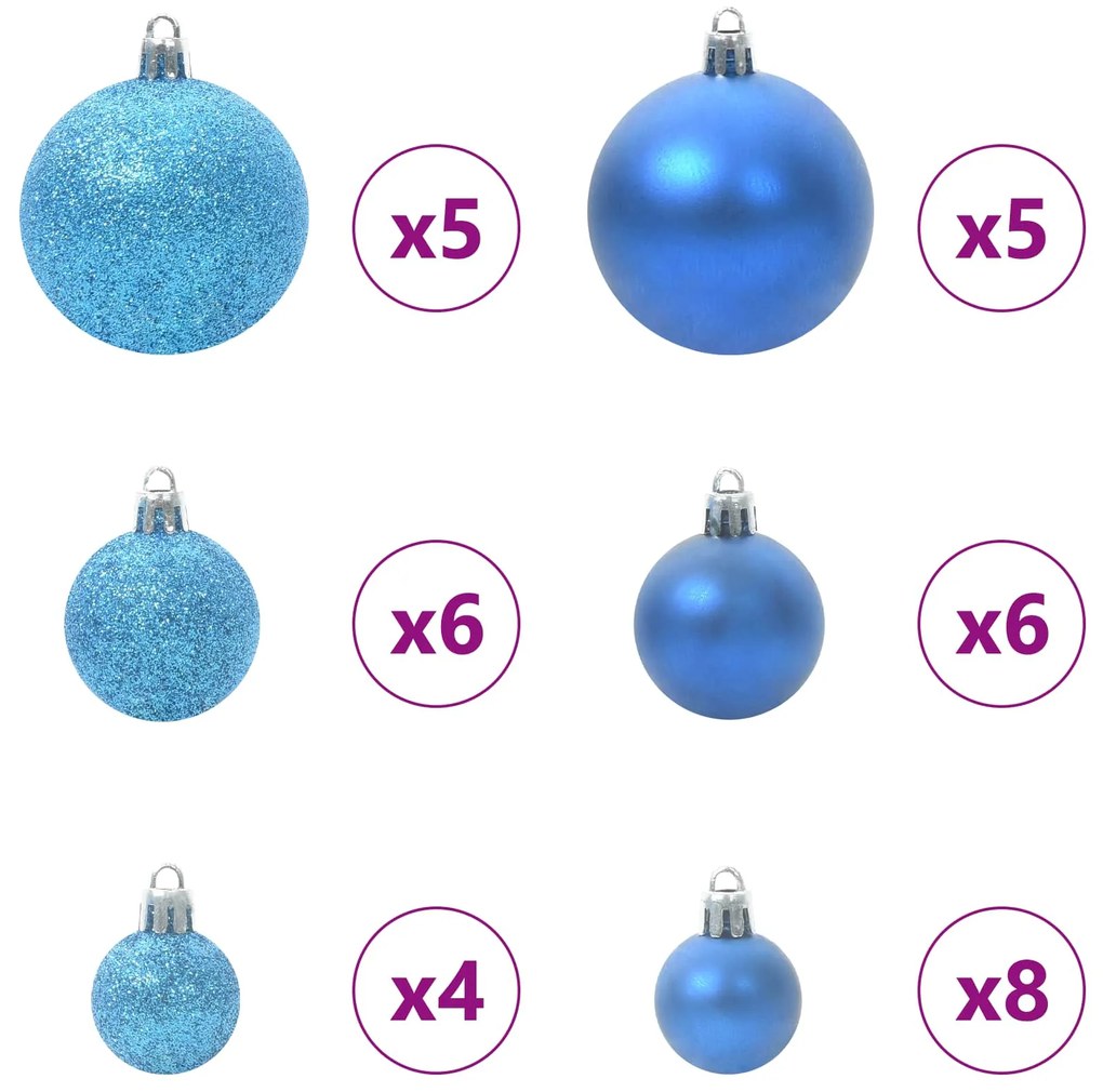 vidaXL Τεχνητό Χριστουγεννιάτικο Δέντρο με Άξονα με βάση Λευκό 120 cm