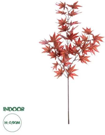 Artificial Garden MAPLE BRANCH 20263 Τεχνητό Διακοσμητικό Κλαδί Σφένδαμου Π25 x Υ90cm Globostar 20263