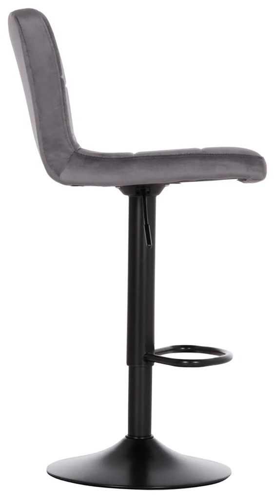 ΣΚΑΜΠΟ ΜΠΑΡ ΠΕΡΙΣΤΡΕΦΟΜΕΝΟ DIANA HM202.41 ΓΚΡΙ ΒΕΛΟΥΔΟ--ΜΕΤΑΛΛΟ ΜΑΥΡΟ ΜΑΤ 44x52x109Υεκ