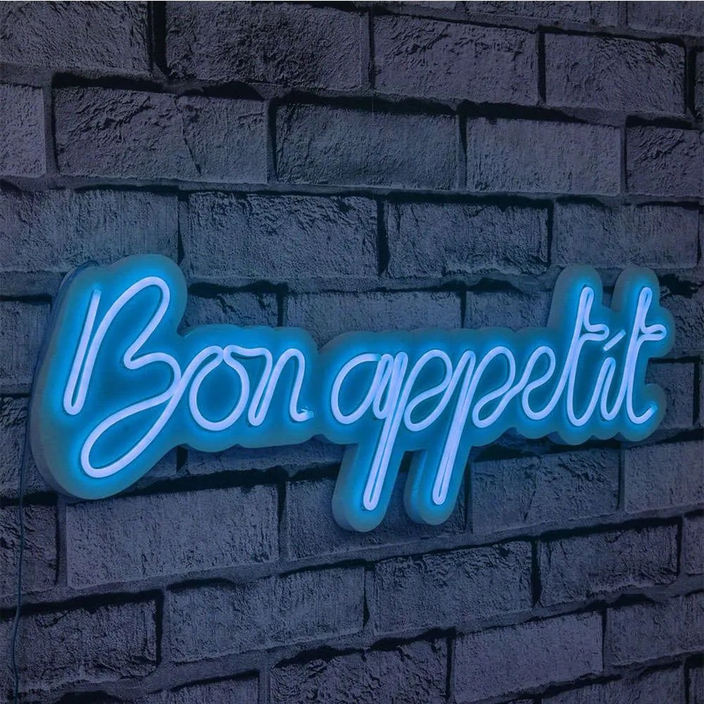 Διακοσμητικό Φωτιστικό Τοίχου Bon Appetit 395NGR1823 60x18cm Led 16,6W Blue Wallity