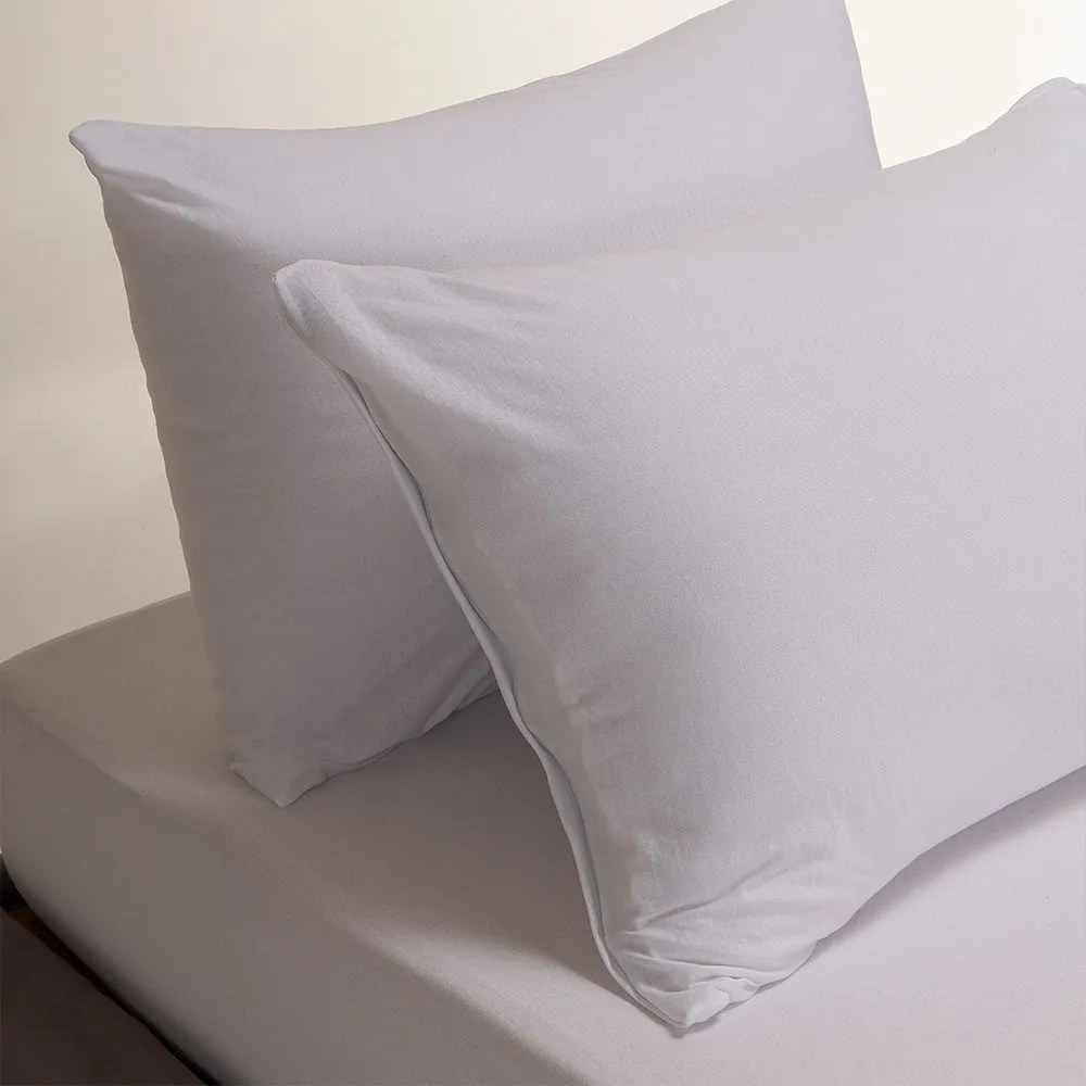 Κατωσέντονο Jersey Με Λάστιχο (Σετ 3τμχ) White Melinen King Size 180x225cm 100% Βαμβάκι