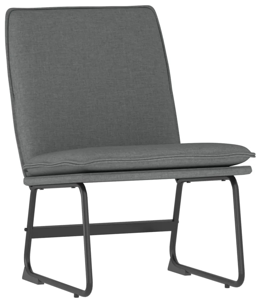 vidaXL Πολυθρόνα Σκούρο Γκρι 52 x 75 x 76 εκ. Υφασμάτινη