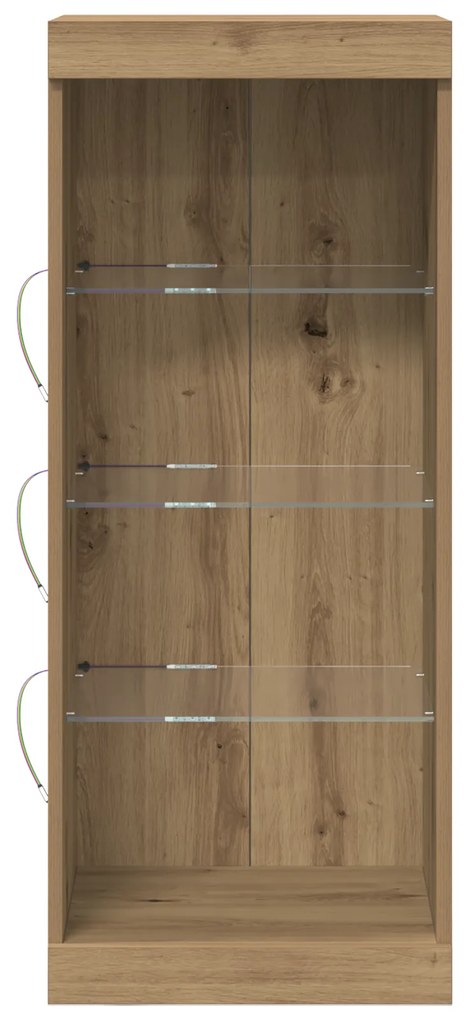 vidaXL Μπουφές με LED Φώτα Ξύλο Artisan 41x37x100 εκ