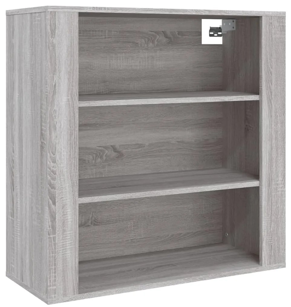 vidaXL Ντουλάπι Τοίχου Γκρι Sonoma 80x33x80 εκ. Επεξεργασμένο Ξύλο