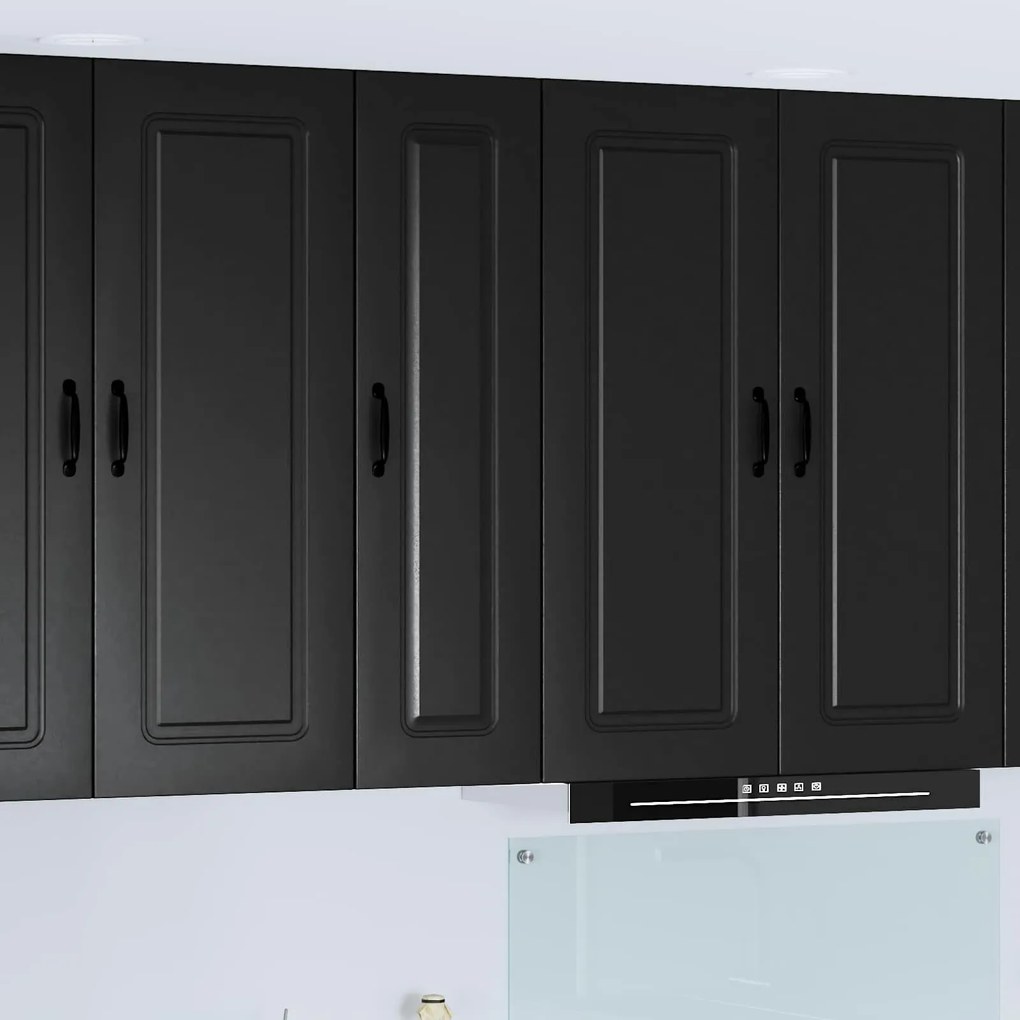 Ντουλάπα Κουζίνας με αποθήκευση Kalmar Μαύρο 30 x 31 x 100 εκ.