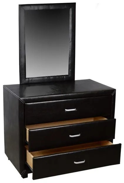 Τουαλέτα JAZZ με Καθρέπτη απο PU Καφέ 97x53.5x159Υ εκ. 97x53.5x159 εκ.