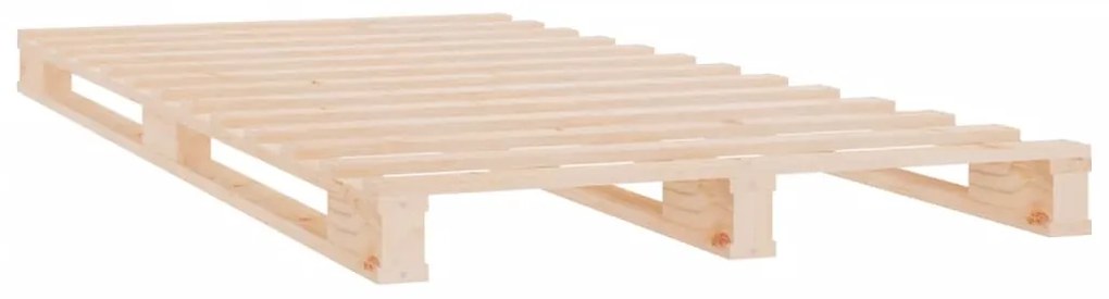 vidaXL Κρεβάτι Παλέτες 75 x 190 εκ. Μασίφ Ξύλο Πεύκου Small Single
