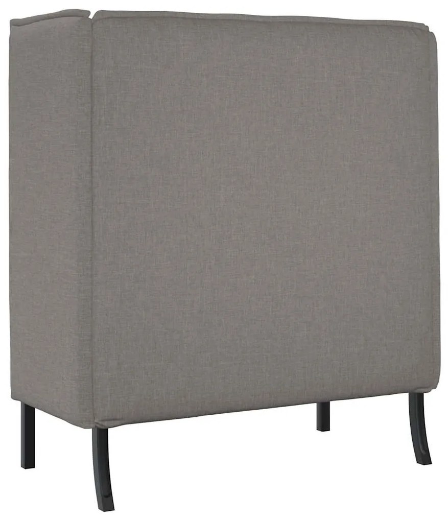 vidaXL Καναπές Υψηλής Πλάτης Taupe 109 x 56 x 121 εκ. ύφασμα