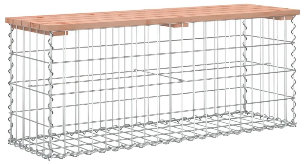 vidaXL Πάγκος Κήπου Συρματοκιβώτιο 103x31,5x42 εκ. Μασίφ Ψευδοτσούγκα